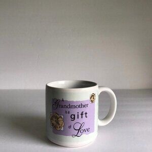 Vintage 1980s Grandma Mug - A Grandmother is a Gift of Love - Ceramic Mug